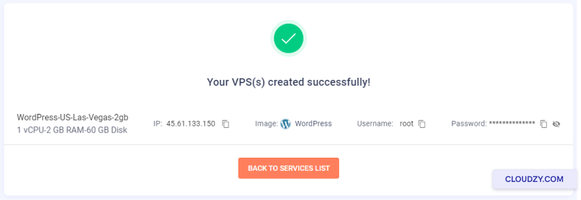 VPS Created