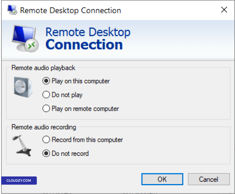 Configure Remote Audio Settings