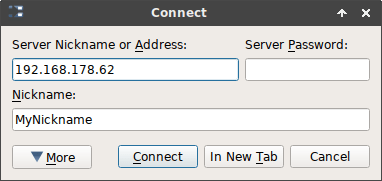 connect to new server