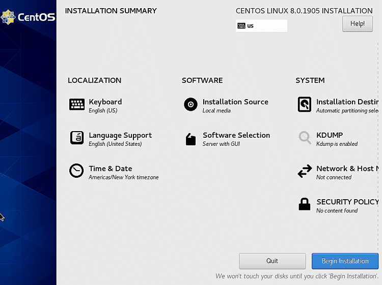 Choosing harddisk done