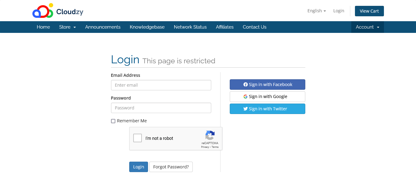 cloudzy login