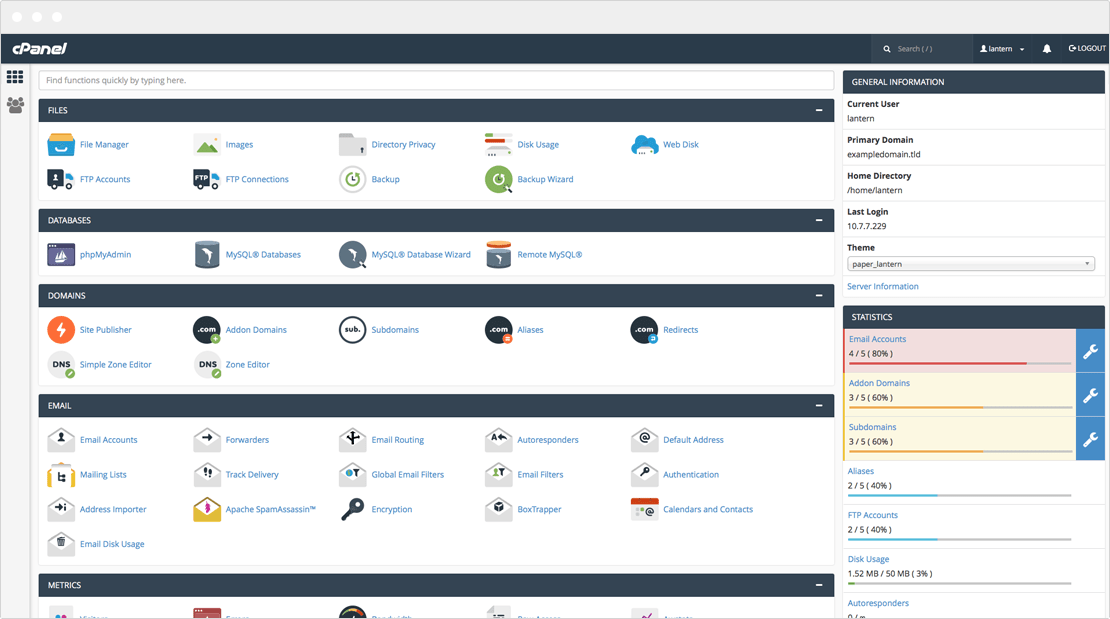 cpanel