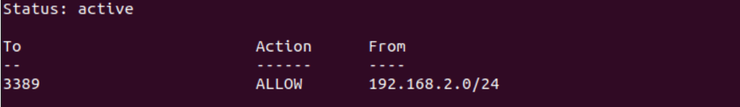 output-of-Opening-Xrdp Port-on-Ubuntu-Firewall