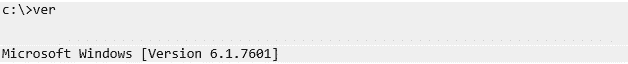 find os version in windows with command