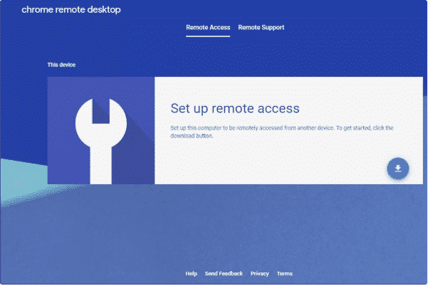 click on download the chrome remote desktop